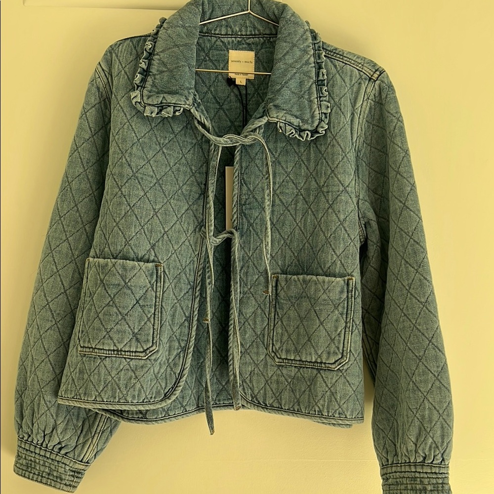 Seventy Blue Quilted Jean Jacket